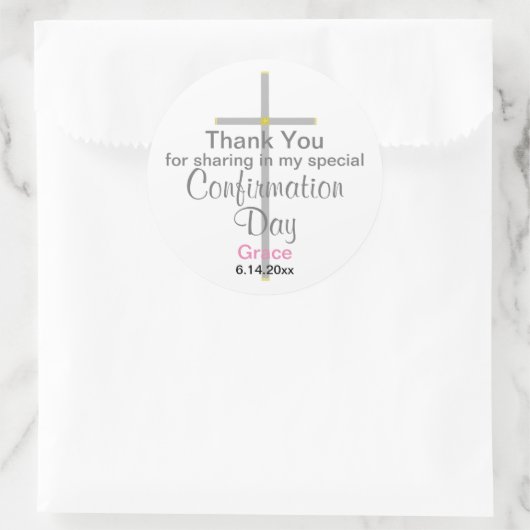 Bevestigingsdochter Hartelijk dank voor Stickers (Tas)