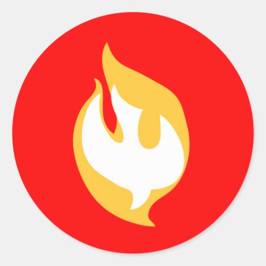 Bevestigingsdove stickers (Voorkant)