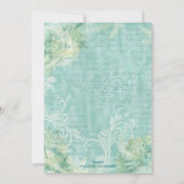 Bevestigingsduif voor religieuze baptisme kaart (Achterkant)