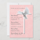 Bevestigingsduif voor religieuze baptisme kaart (Voorkant)