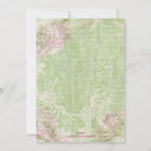 Bevestigingsduif voor religieuze baptisme kaart (Achterkant)