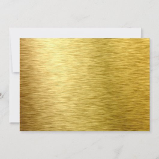 Bevestigingsfoto Marble Faux Gold Foil Script Kaart (Achterkant)