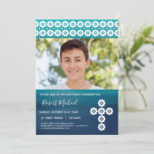 Bevestigingsfoto Uitnodiging - Aangepaste peuter-k (Staand voorkant)