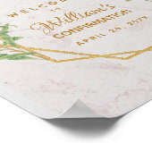 Bevestigingsgroen botanisch goud geometrisch poster (Hoek)