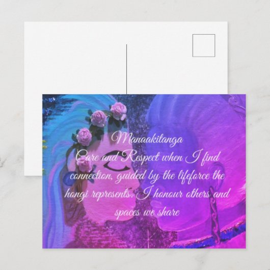 Bevestigingskaart Manaakitanga Briefkaart (Voorkant / Achterkant)