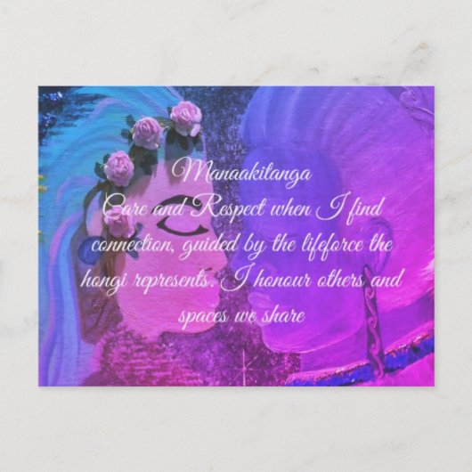 Bevestigingskaart Manaakitanga Briefkaart (Voorkant)