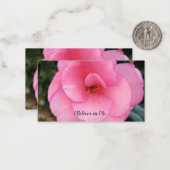 Bevestigingskaart op een kaart. notitiekaartje (Voorkant / Achterkant in situ)