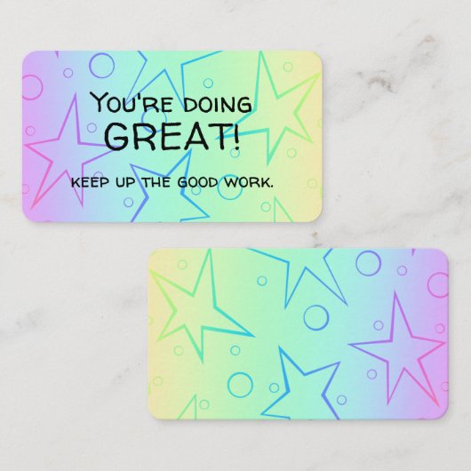 BevestigingsKaart Visitekaartje (Voorkant / Achterkant)