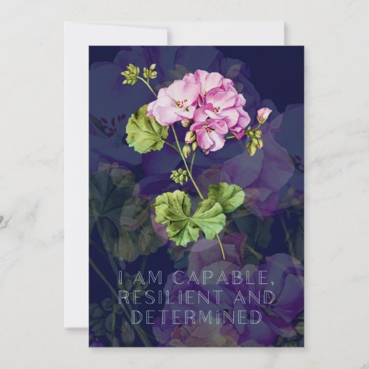 Bevestigingskaart voor de bevalling met bloemen feestdagenkaart (Voorkant)