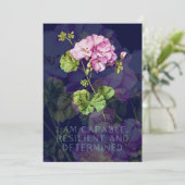 Bevestigingskaart voor de bevalling met bloemen feestdagenkaart (Staand voorkant)