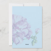 Bevestigingskaart voor de bevalling met bloemen feestdagenkaart (Achterkant)