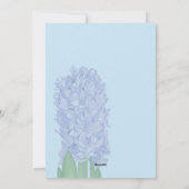 Bevestigingskaart voor de bevalling met bloemen feestdagenkaart (Achterkant)