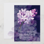 Bevestigingskaart voor de bevalling met bloemen feestdagenkaart (Voorkant / Achterkant)