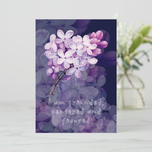 Bevestigingskaart voor de bevalling met bloemen feestdagenkaart (Staand voorkant)