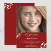 Bevestigingskalligrafie Fotouitnodiging Kaart (Voorkant / Achterkant)