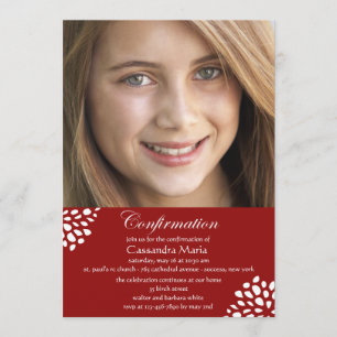 Bevestigingskalligrafie Fotouitnodiging Kaart