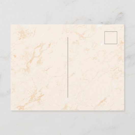 Bevestigingspampas marmer roos goudbloem uitnodiging briefkaart (Achterkant)