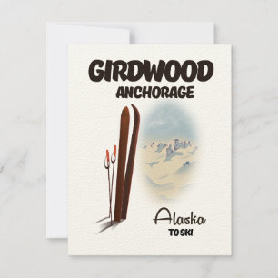 Bevestigingspaneel voor meisjes Alaska poster