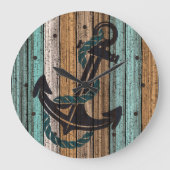 Bevestigingspatroon op Antiek verweven hout Grote Klok (Voorkant)