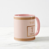 Bevestigingsplaat Motivatie monogram gehele dag Mok (Voorkant rechts)