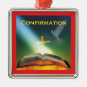 Bevestigingspond, Bijbel, Kruis Metalen Ornament (Voorkant)