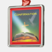 Bevestigingspond, Bijbel, Kruis Metalen Ornament (Links)