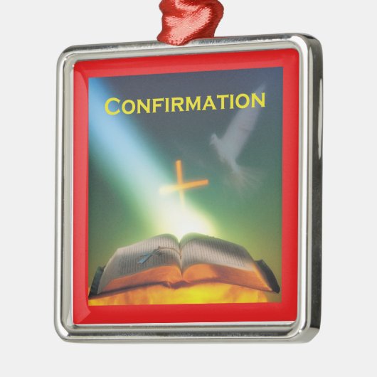 Bevestigingspond, Bijbel, Kruis Metalen Ornament (Links)