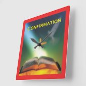 Bevestigingspond, Bijbel, Kruis Vierkante Klok (Hoek)