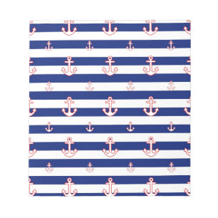 Bevestigingspunten op het Nautisch Decor Stripes Notitieblok