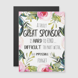 Bevestigingssponsor Gift echt grote sponsor