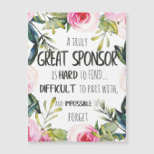 Bevestigingssponsor Gift echt grote sponsor (Voorkant)