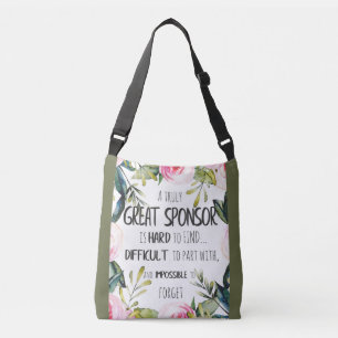 Bevestigingssponsor Gift echt grote sponsor Crossbody Tas