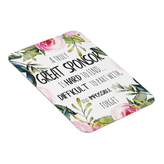 Bevestigingssponsor Gift echt grote sponsor Magneet (Rechterzijde)