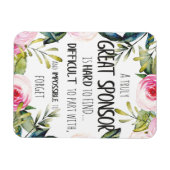 Bevestigingssponsor Gift echt grote sponsor Magneet (Horizontaal)