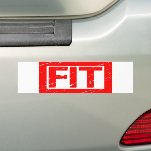 Bevestigingsstempel Bumpersticker (Op auto)