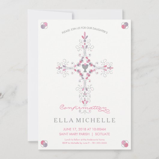 Bevestigingsuitnodiging - Aangepaste uitnodiging v (Voorkant)