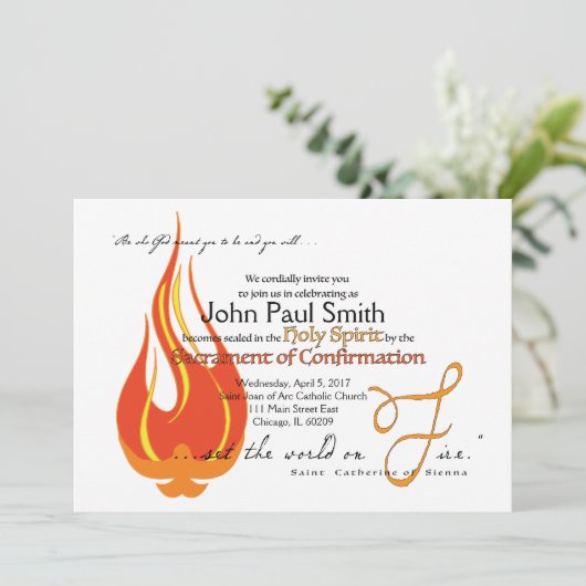 Bevestigingsuitnodiging/aankondiging: perfect gefo kaart (Staand voorkant)