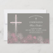 Bevestigingsuitnodiging - Meisjes Uitnodiging w/ K (Voorkant)