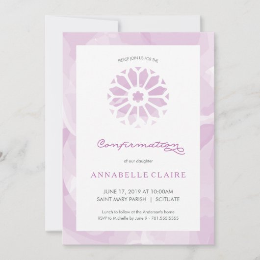 Bevestigingsuitnodiging, religieuze uitnodiging vo (Voorkant)