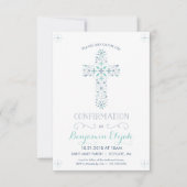 Bevestigingsuitnodiging - Uitnodigen met kruis Kaart (Voorkant)