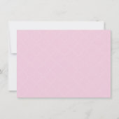 Bevestigingsuitnodiging voor meisjes met legant Cr Kaart (Achterkant)