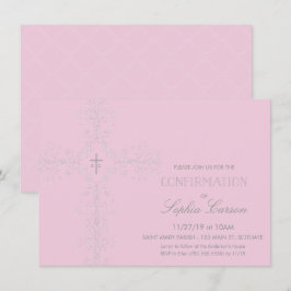 Bevestigingsuitnodiging voor meisjes met legant Cr Kaart