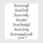 Bevestigingsverklaringen Sticker (Vel)