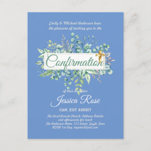 Bevestigingsverzoeken Eucalyptus Greenery Budge Briefkaart