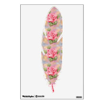 Bevestigingswand met roze rozen