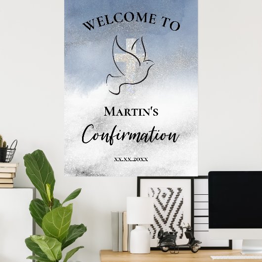 Bevestigingswelkomstteken Poster (Thuiskantoor)