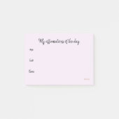 Bevindingen van de dag... post-it® notes (Voorkant)