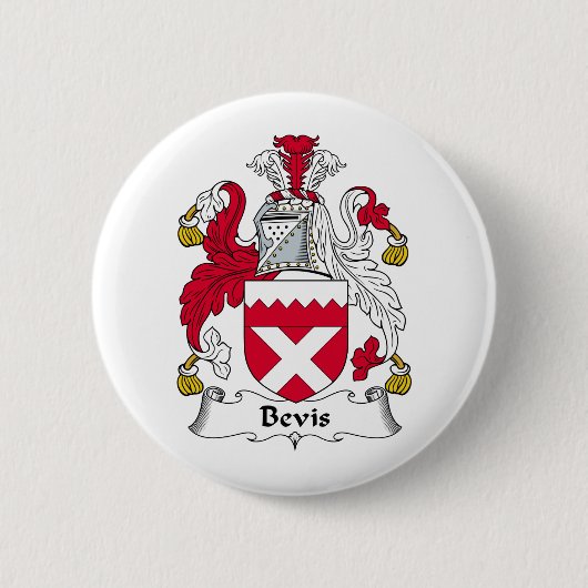 Bevis Family Crest Ronde Button 5,7 Cm (Voorkant)