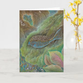 Bevlekt boxfish Wenskaart Kaart (Gele Bloem)