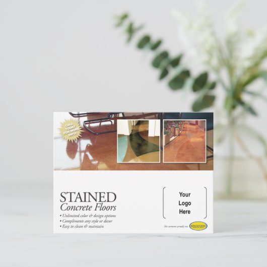 Bevlekt Concreet Briefkaart (Staand voorkant)